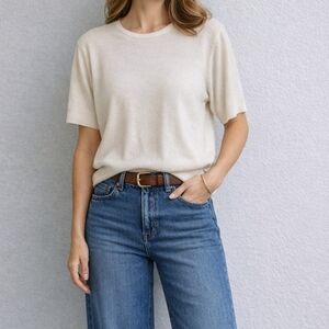 Appleseed Cream Sleeveless Knit Sweater Size 1X